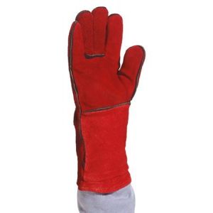 Gants de protection antichaleur TOUT CROUTE ROUGE Manchette 15cm 2